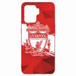 Чехол для Oppo Reno 5 Lite Liverpool low poly red - PrintSalon
