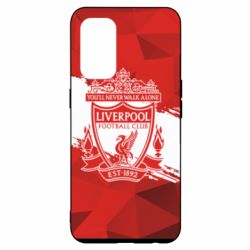Чехол для Oppo Reno 5 4G Liverpool low poly red - PrintSalon