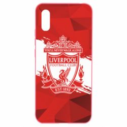 Чехол для Xiaomi Redmi 9a Liverpool low poly red - PrintSalon