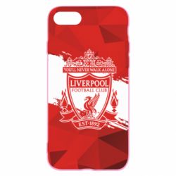 Чехол для iPhone SE 2022 Liverpool low poly red - PrintSalon