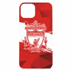 Чехол для iPhone 14 Liverpool low poly red - PrintSalon