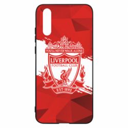Чехол для Huawei P20 Liverpool low poly red - PrintSalon