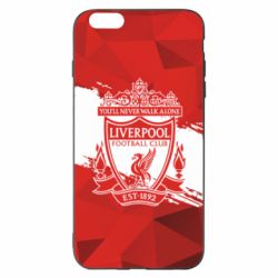 Чехол для iPhone 6 Plus/6S Plus Liverpool low poly red - PrintSalon