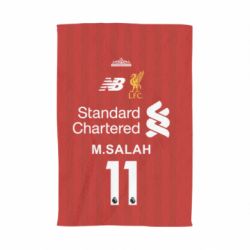 Полотенце с принтом Liverpool M.Salah football uniform - PrintSalon