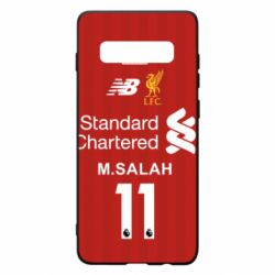 Чехол для Samsung S10+ Liverpool M.Salah football uniform - PrintSalon