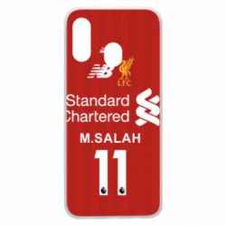 Чехол для Samsung A40 Liverpool M.Salah football uniform - PrintSalon