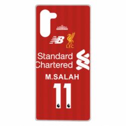 Чехол для Samsung Note 10 Liverpool M.Salah football uniform - PrintSalon