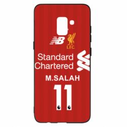 Чехол для Samsung A8+ 2018 Liverpool M.Salah football uniform - PrintSalon