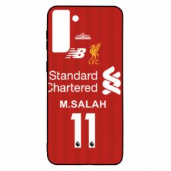Чехол для Samsung S21 Ultra Liverpool M.Salah football uniform - PrintSalon