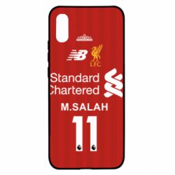 Чехол для Xiaomi Redmi 9a Liverpool M.Salah football uniform - PrintSalon