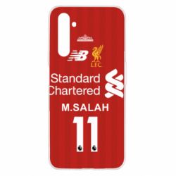 Чехол для Realme 6 Liverpool M.Salah football uniform - PrintSalon