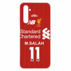 Чехол для Realme 6 Pro Liverpool M.Salah football uniform - PrintSalon