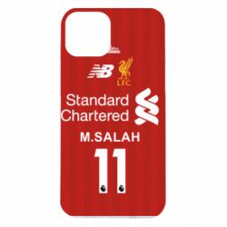 Чехол для iPhone 14 Liverpool M.Salah football uniform - PrintSalon