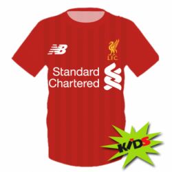 Детская 3D футболка Liverpool M.Salah football uniform - PrintSalon