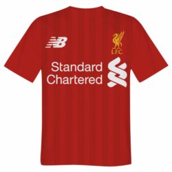 Мужская футболка 3D Liverpool M.Salah football uniform-PrintSalon Мужская футболка 3D Liverpool M.Salah football uniform
