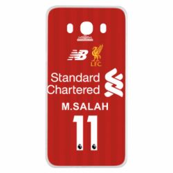 Чехол для Samsung J7 2016 Liverpool M.Salah football uniform - PrintSalon