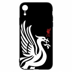 Чехол для iPhone XR Liverpool on a black background - PrintSalon