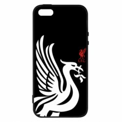 Чехол для iPhone5/5S/SE Liverpool on a black background - PrintSalon