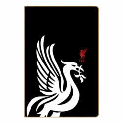 Блокнот с принто Liverpool on a black background - PrintSalon