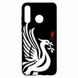 Чехол для Huawei P30 Lite Liverpool on a black background - PrintSalon