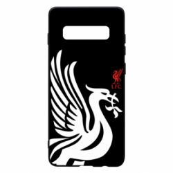 Чехол для Samsung S10+ Liverpool on a black background - PrintSalon