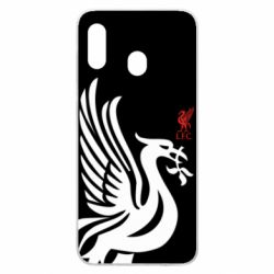 Чехол для Samsung A30 Liverpool on a black background - PrintSalon