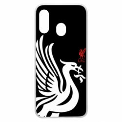 Чехол для Samsung A40 Liverpool on a black background - PrintSalon