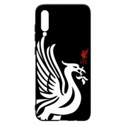 Чехол для Samsung A70 Liverpool on a black background - PrintSalon