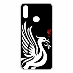 Чехол для Samsung A10s Liverpool on a black background - PrintSalon