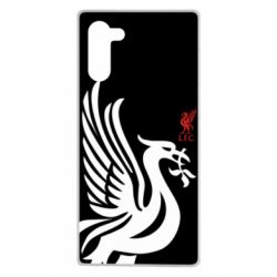 Чехол для Samsung Note 10 Liverpool on a black background - PrintSalon