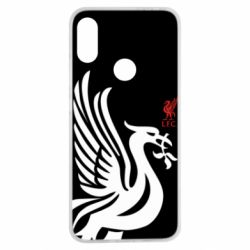 Чехол для Xiaomi Redmi Note 7 Liverpool on a black background - PrintSalon