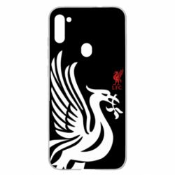 Чехол для Samsung A11/M11 Liverpool on a black background - PrintSalon