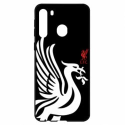 Чехол для Samsung A21 Liverpool on a black background
