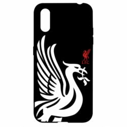 Чехол для Samsung A01/M01 Liverpool on a black background