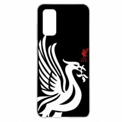 Чехол для Samsung S20 Liverpool on a black background - PrintSalon