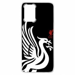 Чехол для Oppo A74 4G Liverpool on a black background - PrintSalon