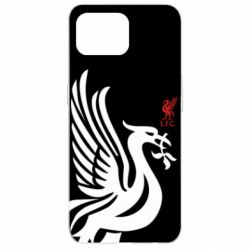 Чехол для Oppo Reno 4 Lite Liverpool on a black background - PrintSalon
