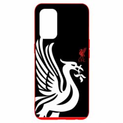 Чехол для Oppo Reno 5 4G Liverpool on a black background - PrintSalon