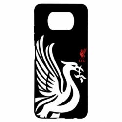 Чехол для Xiaomi Poco X3 Liverpool on a black background - PrintSalon