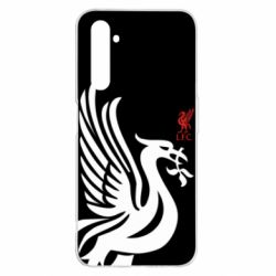 Чехол для Realme 6 Pro Liverpool on a black background - PrintSalon