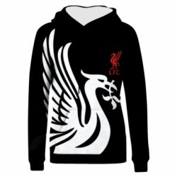 Жіноче 3D худі Liverpool on a black background