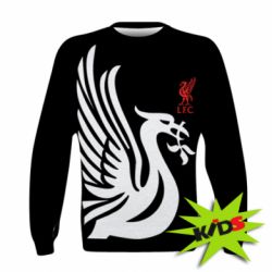 Детский 3D свитшот Liverpool on a black background - PrintSalon