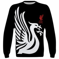 3D свитшот Liverpool on a black background - PrintSalon