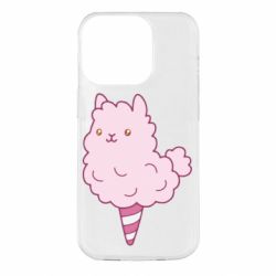 Чехол для iPhone 14 Pro Llama Ice Cream - PrintSalon