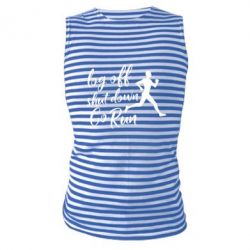 Майка-тельняшка Log off shut down go run - PrintSalon