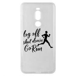Чехол для Meizu Note 8 Log off shut down go run - PrintSalon