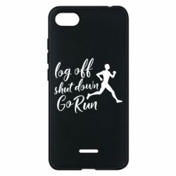 Чехол для Xiaomi Redmi 6A Log off shut down go run - PrintSalon