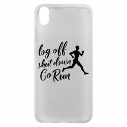 Чехол для Xiaomi Redmi 7A Log off shut down go run - PrintSalon