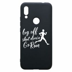 Чехол для Xiaomi Redmi 7 Log off shut down go run - PrintSalon