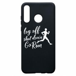 Чехол для Huawei P30 Lite Log off shut down go run - PrintSalon
